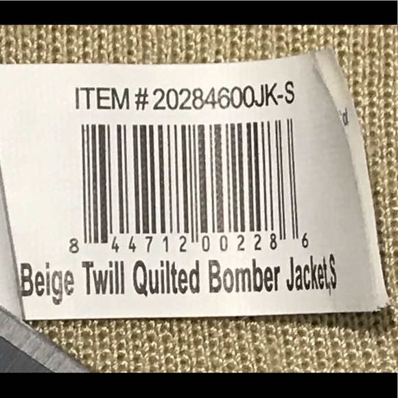 NWOT Beige twill quilted bomber jacket for dog - Picture 9 of 13